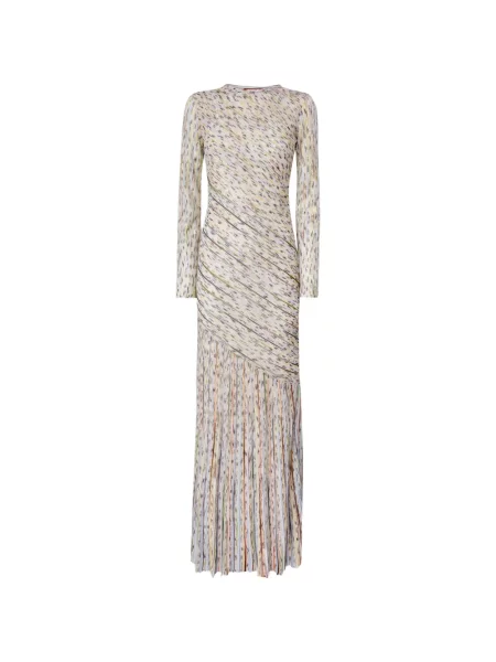Rochie maxi Missoni plisată lungă de costum