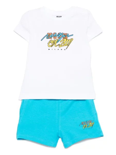 Tricou copii Msgm alb