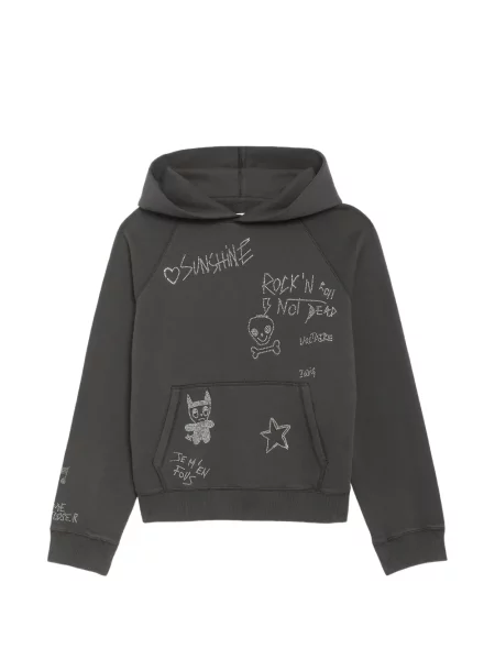 Stras hanorac cu glugă Zadig&voltaire gri
