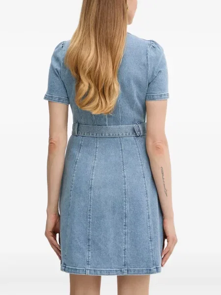Cu centură rochie mini Morgan albastru