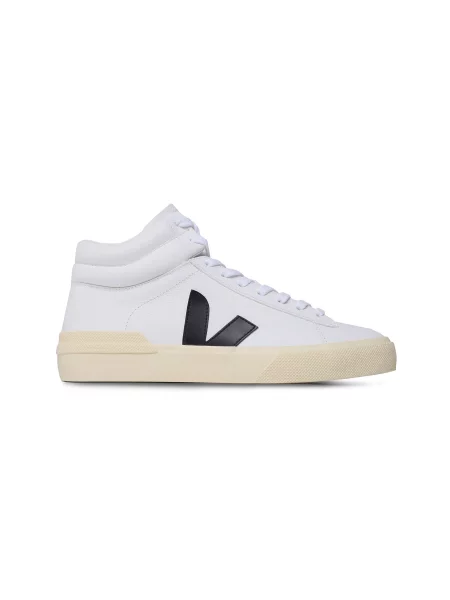 Veja sneakersy skórzane Minotaur biały czarne