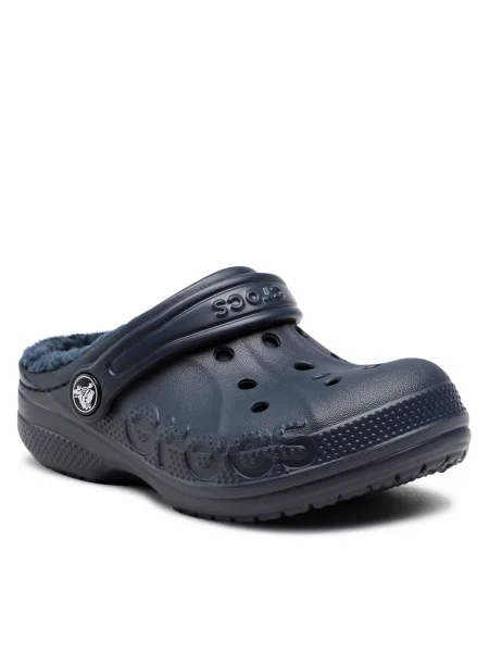 Šľapky Crocs Baya Lined Clog K Tmavomodrá