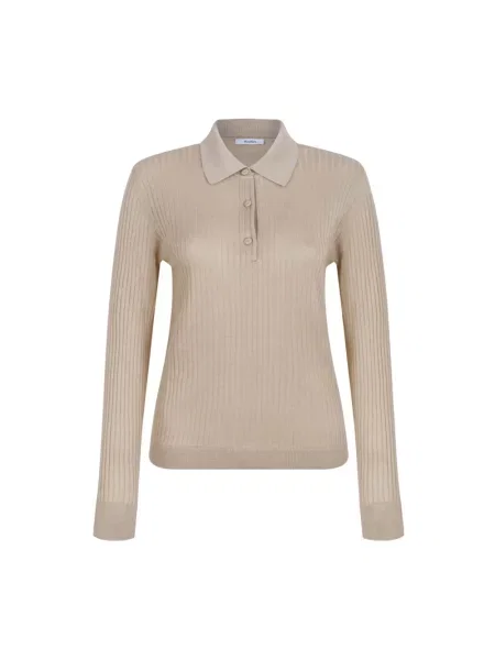 Polo Max Mara z kaszmiru beżowe