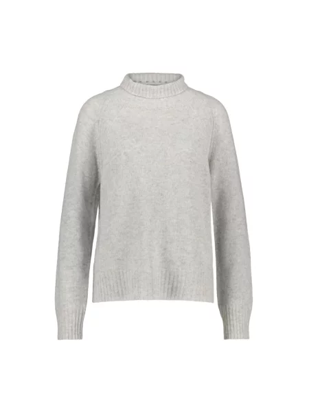 Sweter z golfem Dondup wełniany szary