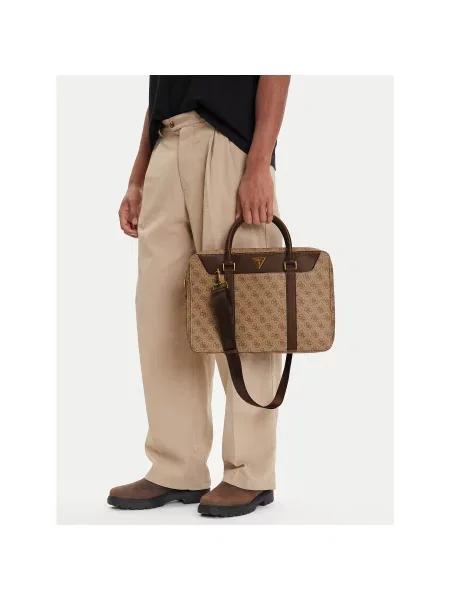 Сумка для ноутбука Guess бежевая