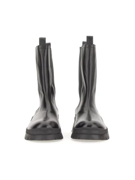 Botki Dsquared2 skórzane czarne