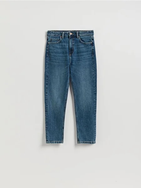 Reserved Blugi mom slim fit bleumarin