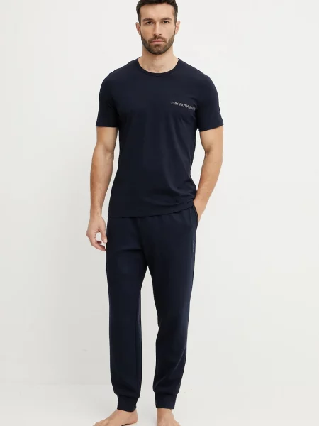 Emporio Armani Underwear Majica lounge modra