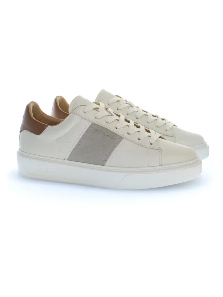 Sneakersy Woolrich skórzane klasyczne białe