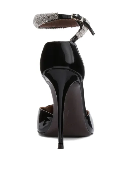 Pantofi cu toc Giuseppe Zanotti de cristal negru