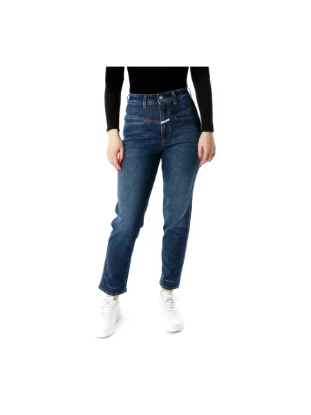 Proste jeansy Closed o krotszym kroju niebieskie