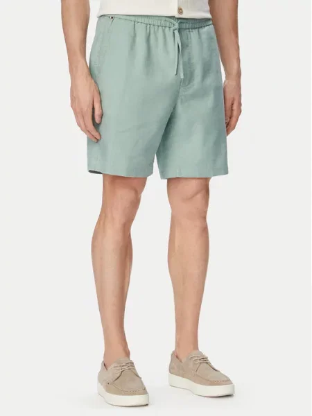 Tommy Hilfiger Kratke hlače iz tkanine Dover Svetlo zelena