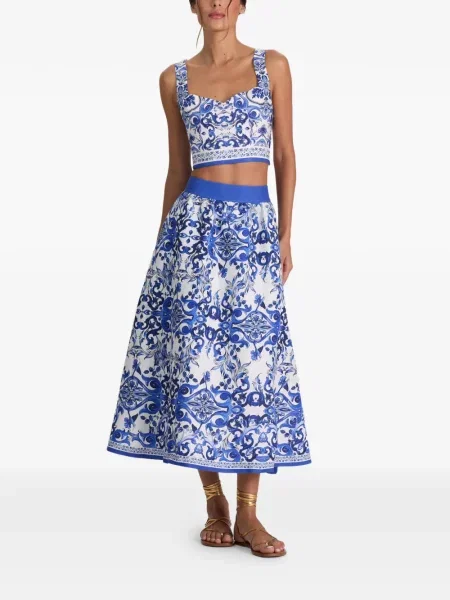Decupat top Alice + Olivia alb