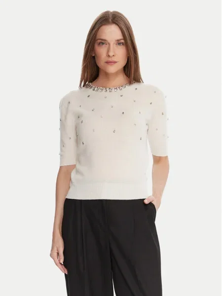 KAOS Пуловер Екрю черно