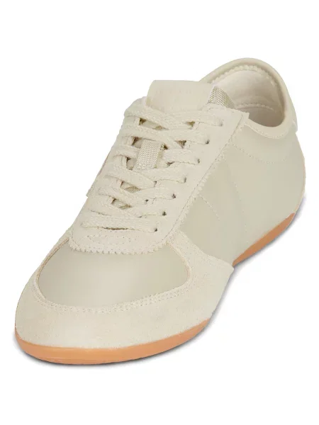 Sneakerși Tommy Jeans din piele bej