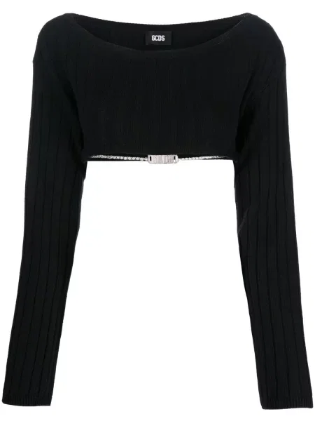 Colier Gcds tricotate negru
