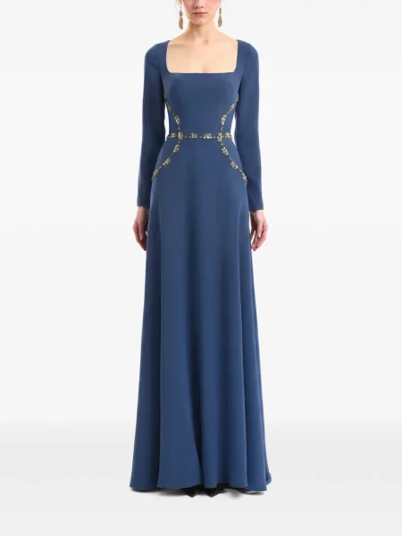 Rochie Gemy Maalouf cu mărgele albastru