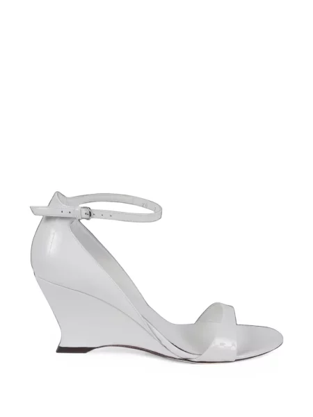 Sandale Ferragamo cu bretele alb