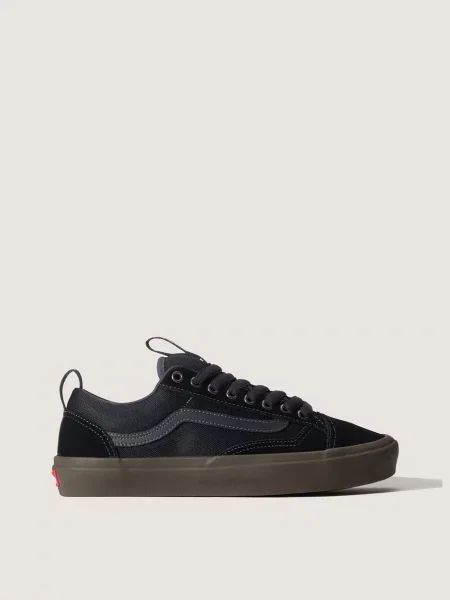 Кожаные кеды Vans черные