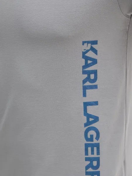 Футболка Karl Lagerfeld с принтом серая