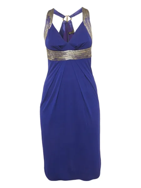 Rochie Roberto Cavalli din jerseu de costum albastru