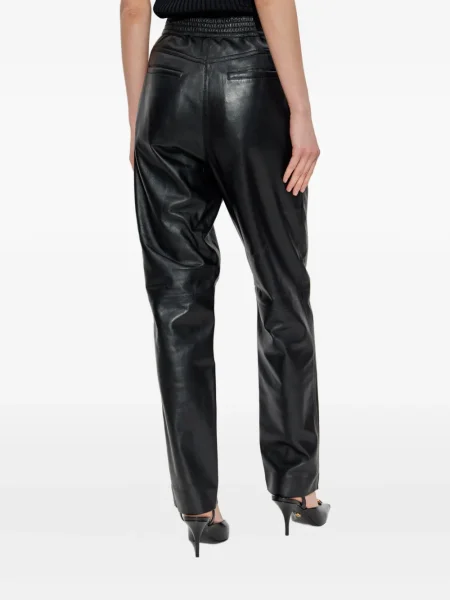 Pantaloni Iro din piele negru