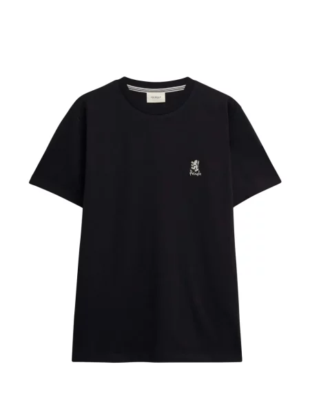 Tricou Pringle Of Scotland cu broderie negru