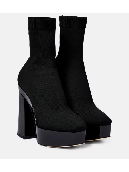 Botine Jimmy Choo cu platformă negru