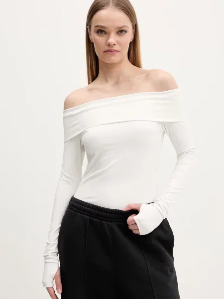 Adidas Originals longsleeve beżowy