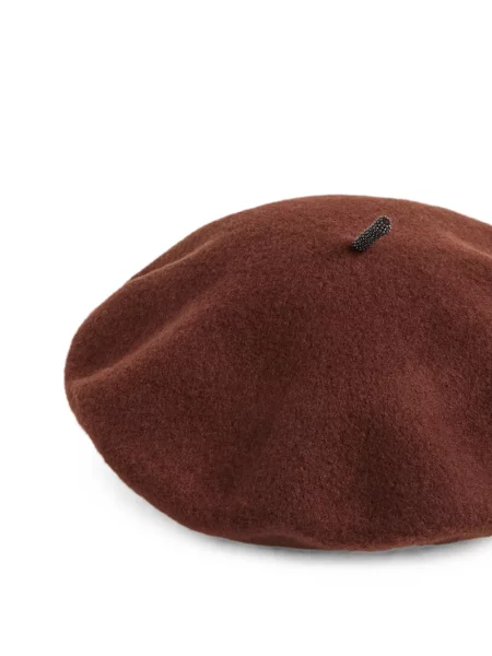 Dětské čepice Brunello Cucinelli hnědý