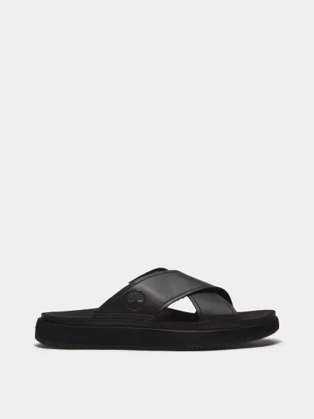 Шкіряні Шльопанці Timberland CASCO COVE чорний