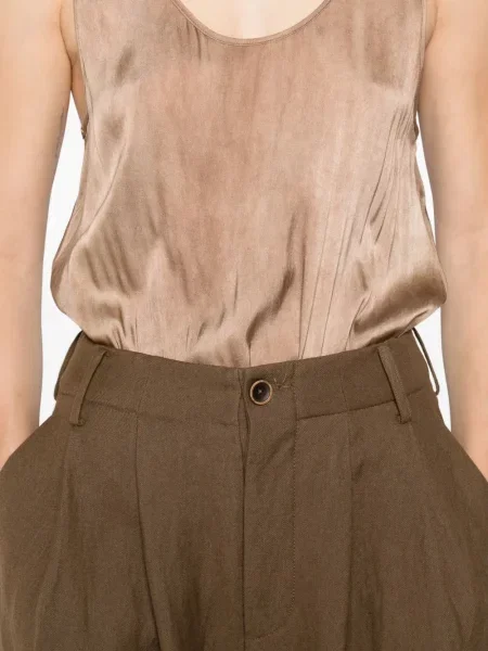 Cropp pantaloni Uma Wang plisate maro