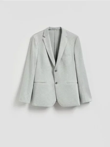 Reserved Приталений піджак з віскозою блідо-зелений зелений