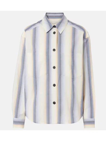 Koszula w paski Isabel Marant w paski niebieski