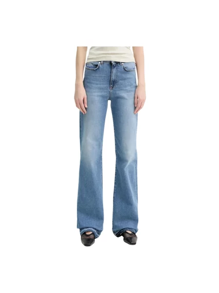 Iceberg jeansy high waist niebieskie