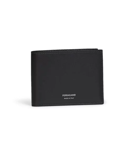 Portfel Salvatore Ferragamo skórzany klasyczny czarny