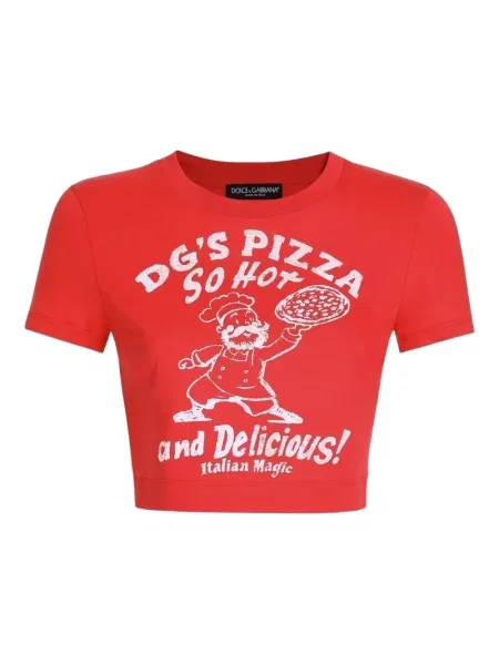 Tricou Dolce & Gabbana cu imagine roșu
