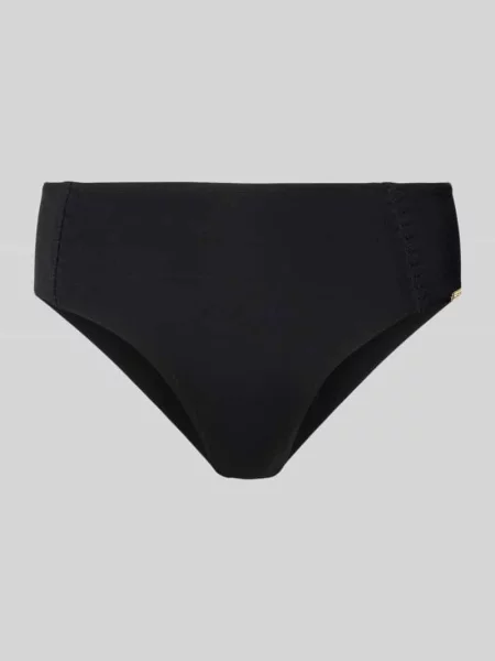 Figi bikini z elastycznym pasem i detal z logo Watercult czarne