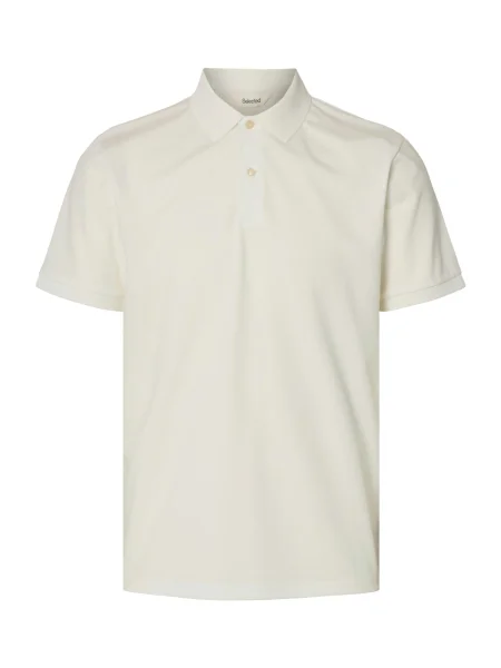 SELECTED Tricou SLHFAVE natural alb