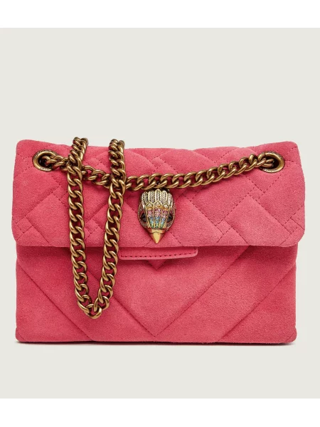 Kurt Geiger Geantă pe umăr Mini Kensington | piele întoarsă roz