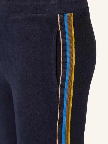 Scotch & Soda Spodnie Frotte Z Paskami Z Galonu blau oliwkowe