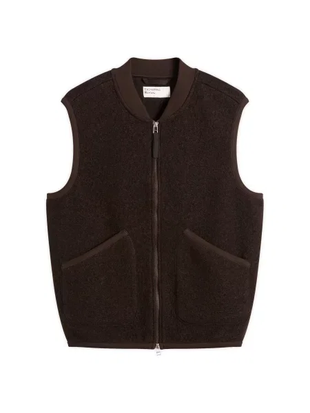 Kamizelka polarowa Universal Works wełniana brązowa