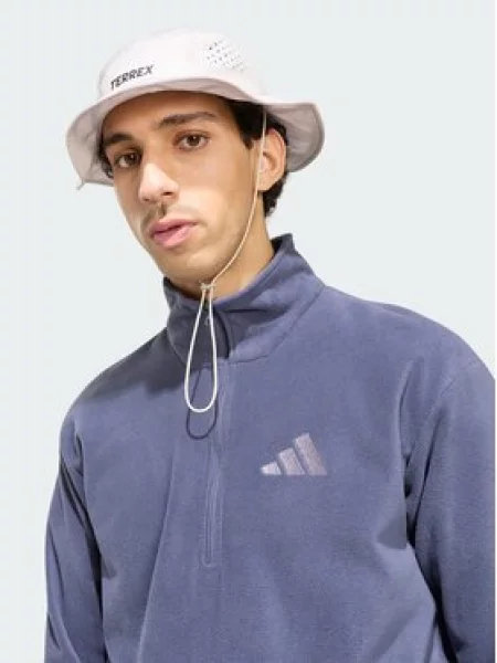 Jakna Adidas iz flisa modra