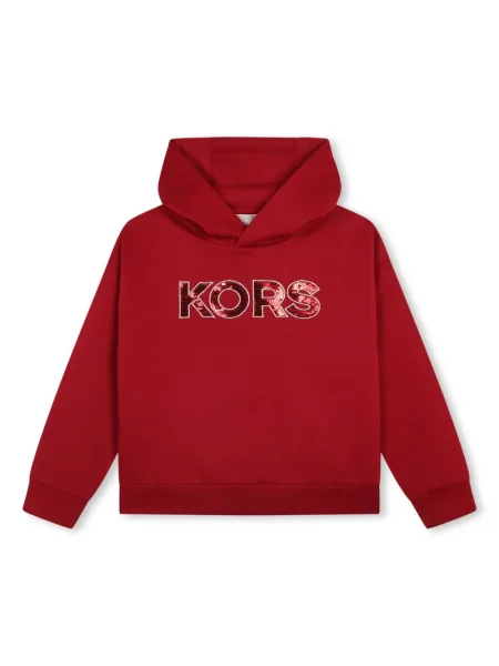 Bluza z kapturem dziecięca Michael Kors czerwona