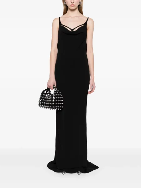 Rochie Mugler din crep negru