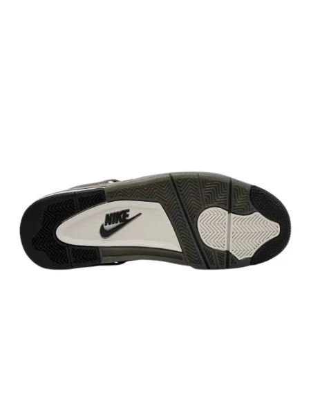 Sneakersy Jordan 4 Retro skórzane retro z kamieniami szare