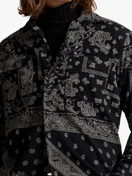 Плисирани маратонки Polo Ralph Lauren от рипсено кадифе черно