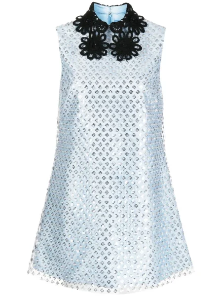 Rochie Macgraw cu paiete de costum albastru