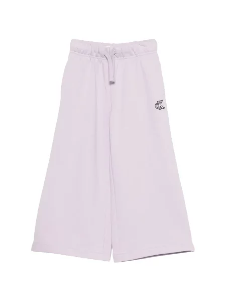 Spodnie dziecięce Calvin Klein fioletowe