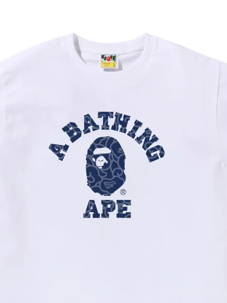 Tricou A Bathing Ape® cu imagine alb